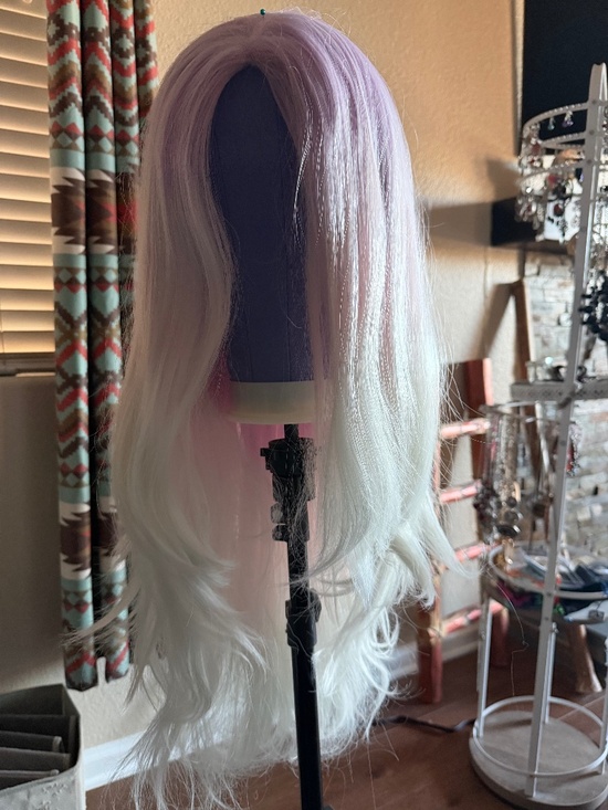 Other - Rose Quartz Ombre Wig Pink White Waves- Fairy Cosplay Fantasy Mermaid Anime Pony